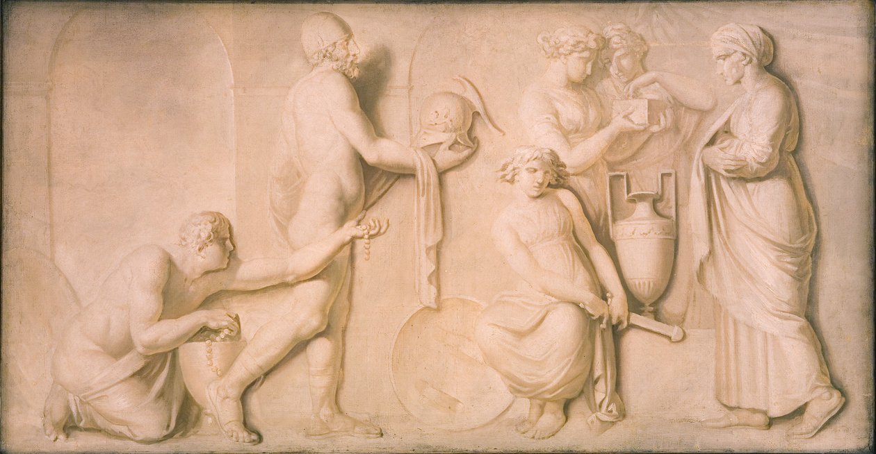 Achilles a dcery Lycomedes od Nicolai Abildgaard