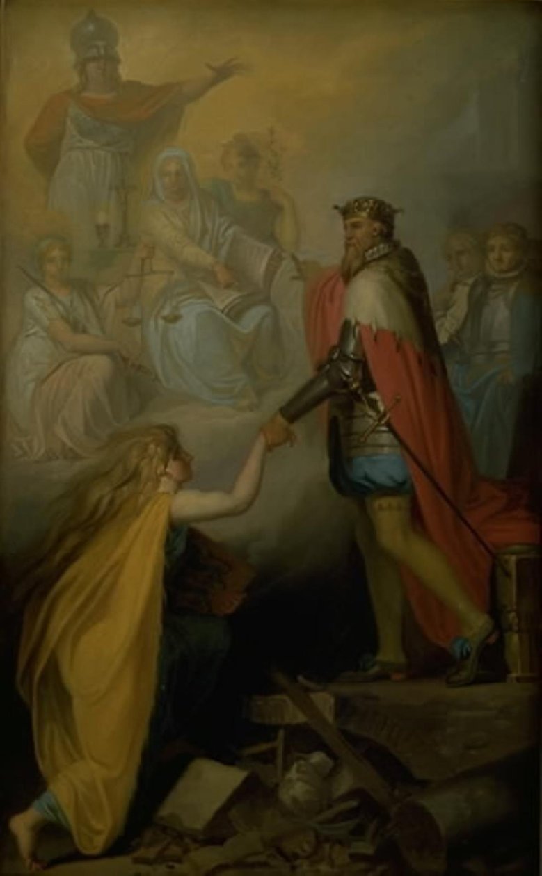 Christian III pomáhal Dánsku od Nicolai Abildgaard