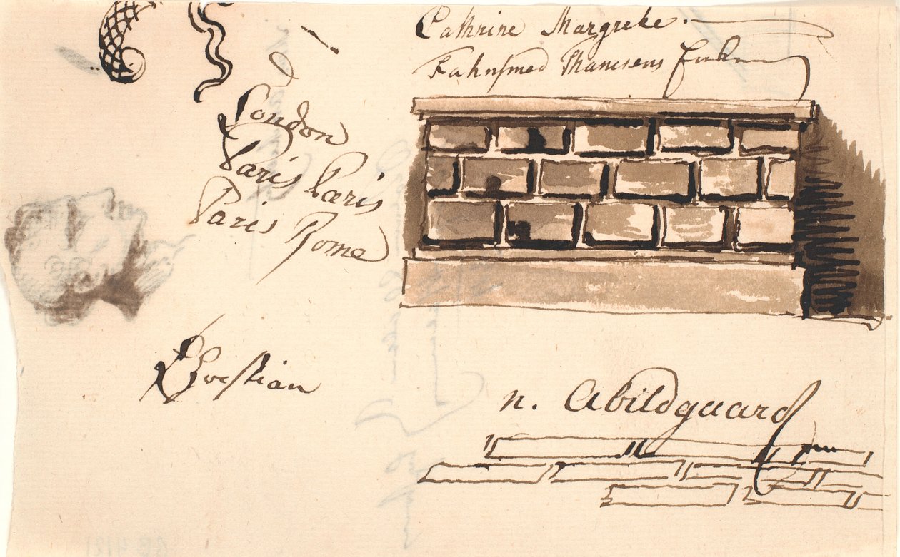 Studie stěny od Nicolai Abildgaard