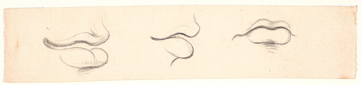 Tři studie úst od Nicolai Abildgaard