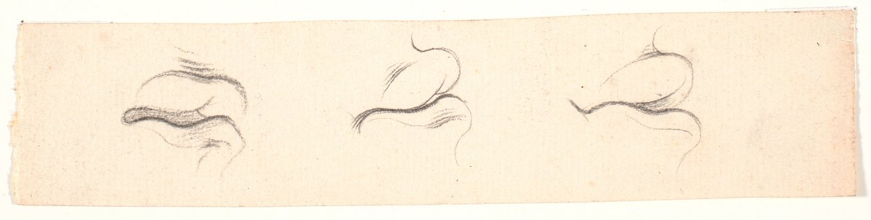 Tři studie úst od Nicolai Abildgaard