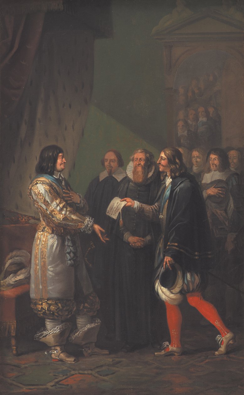 Absolutní monarchie přidělena Fredericku III Dánskému v roce 1660, 1783. od Nicolai Abraham Abildgaard