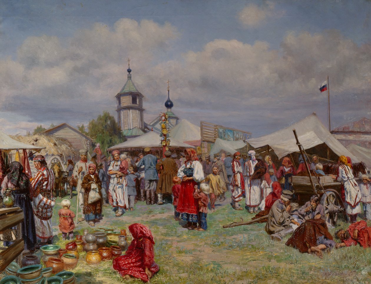 Ruský veletrh od Nicolai Karlovich Grandkovskii
