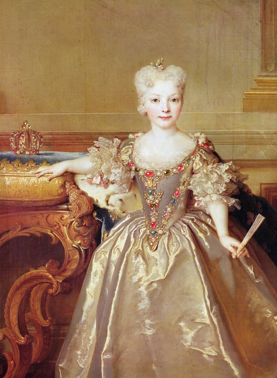 Infanta Maria Ana Victoria de Borbón, 1724 (detail 38777) od Nicolas de Largillière