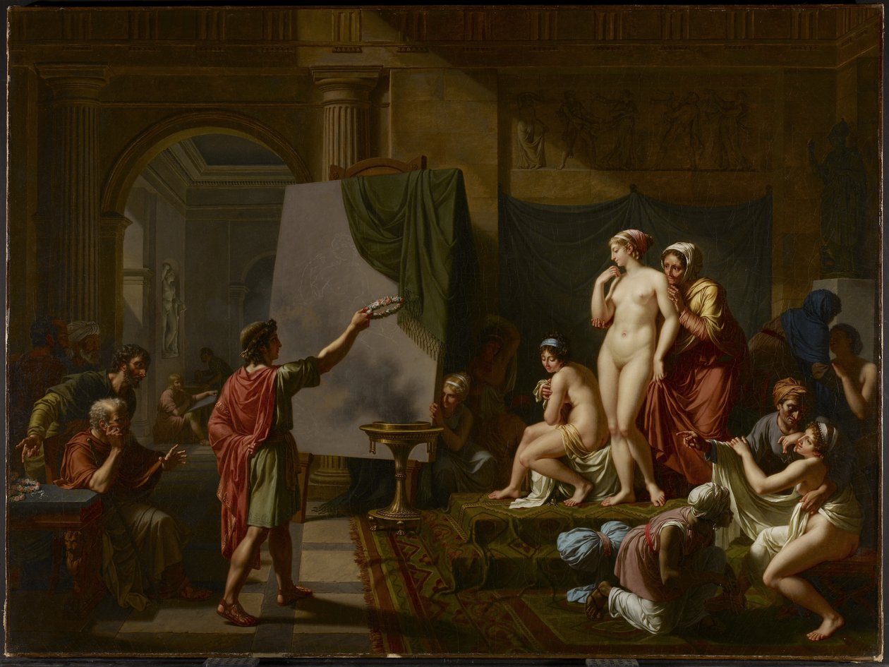 Zeuxis Choosing his Models, 1797 od Nicolas Andre Monsiau