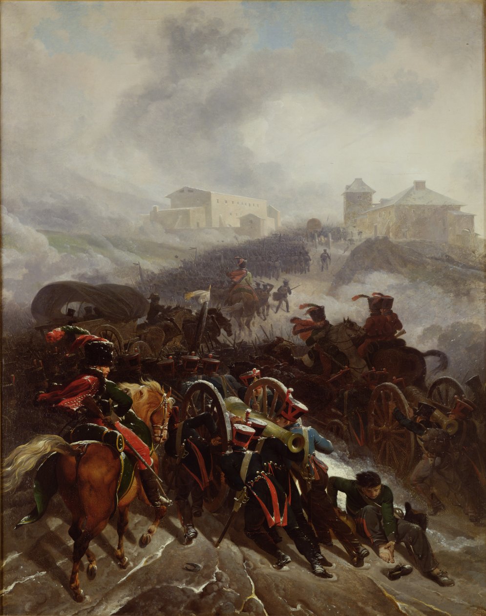 Francouzská armáda překračující Sierra de Guadarrama, Španělsko, prosinec 1808, 1812 od Nicolas Antoine Taunay