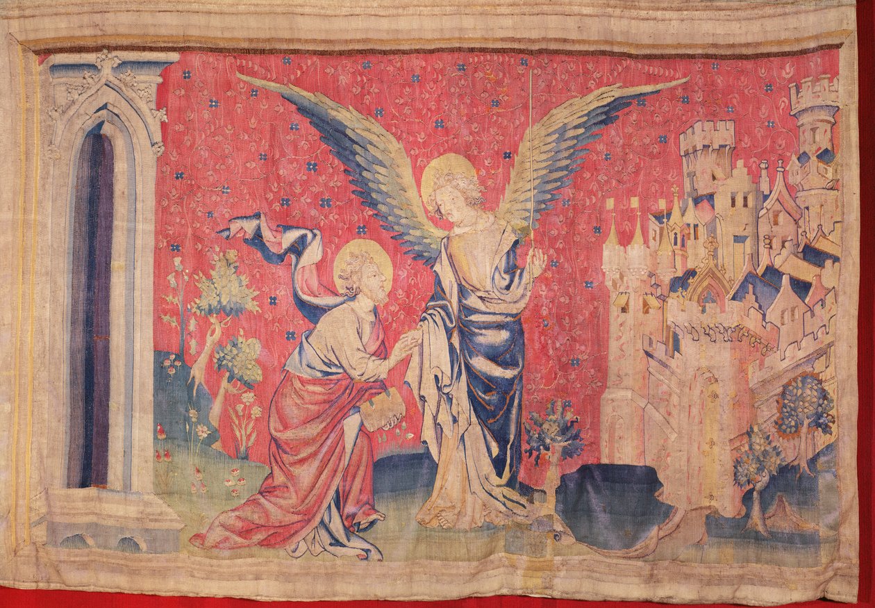 Nový Jeruzalém z tapiserie Apokalypsa z Angers, 1373-87 (tapiserie) od Nicolas Bataille