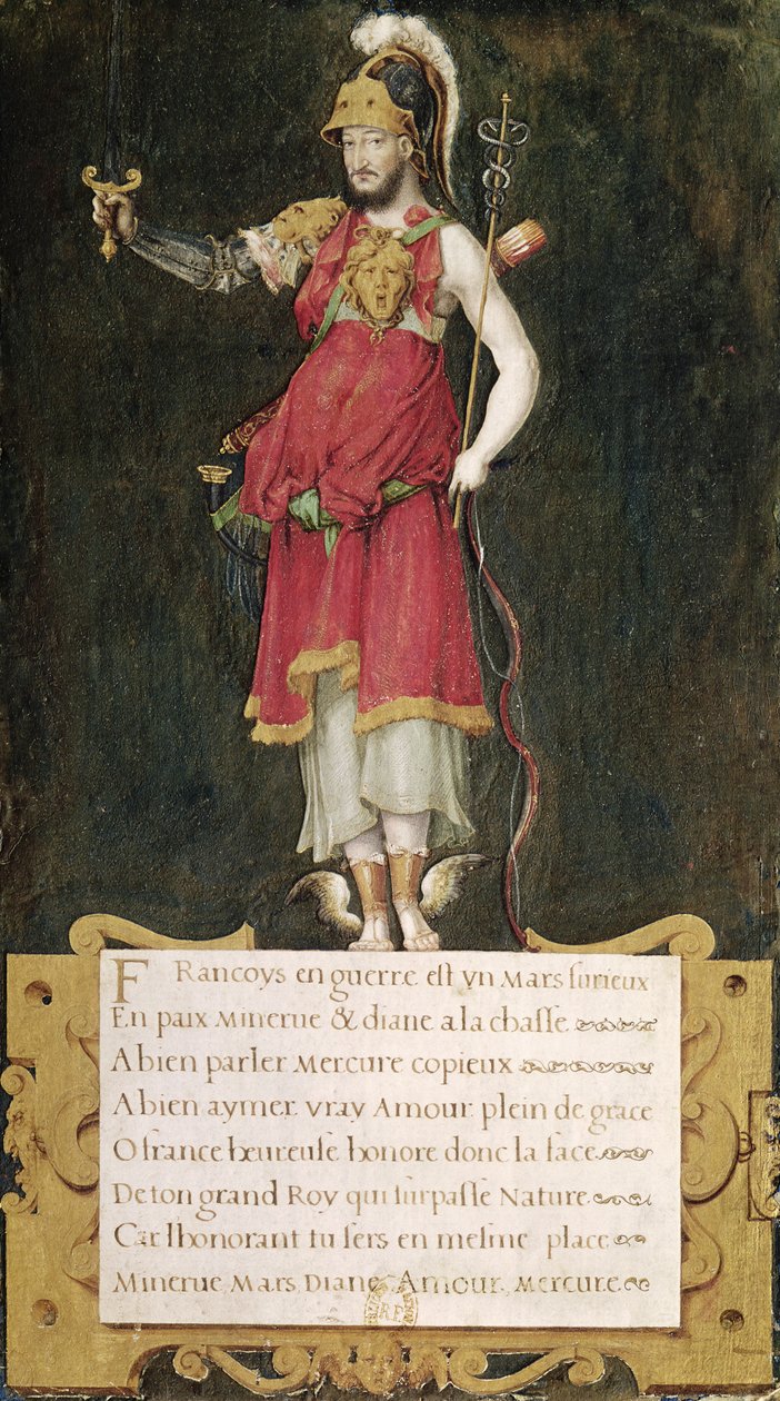 František I. (1494-1547) jako složené božstvo od Nicolas Belin