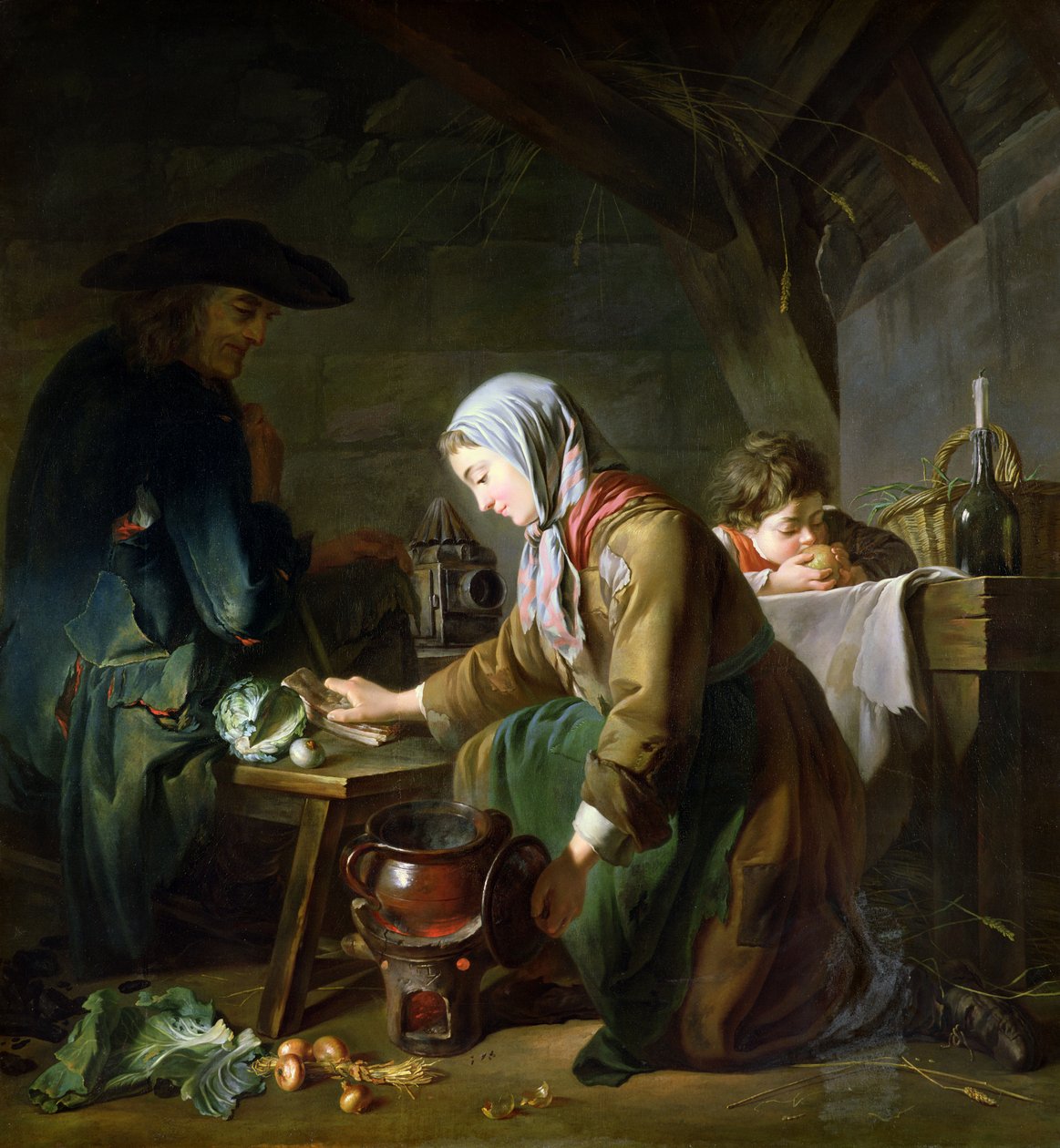 Příprava jídla od Nicolas Bernard Lepicie