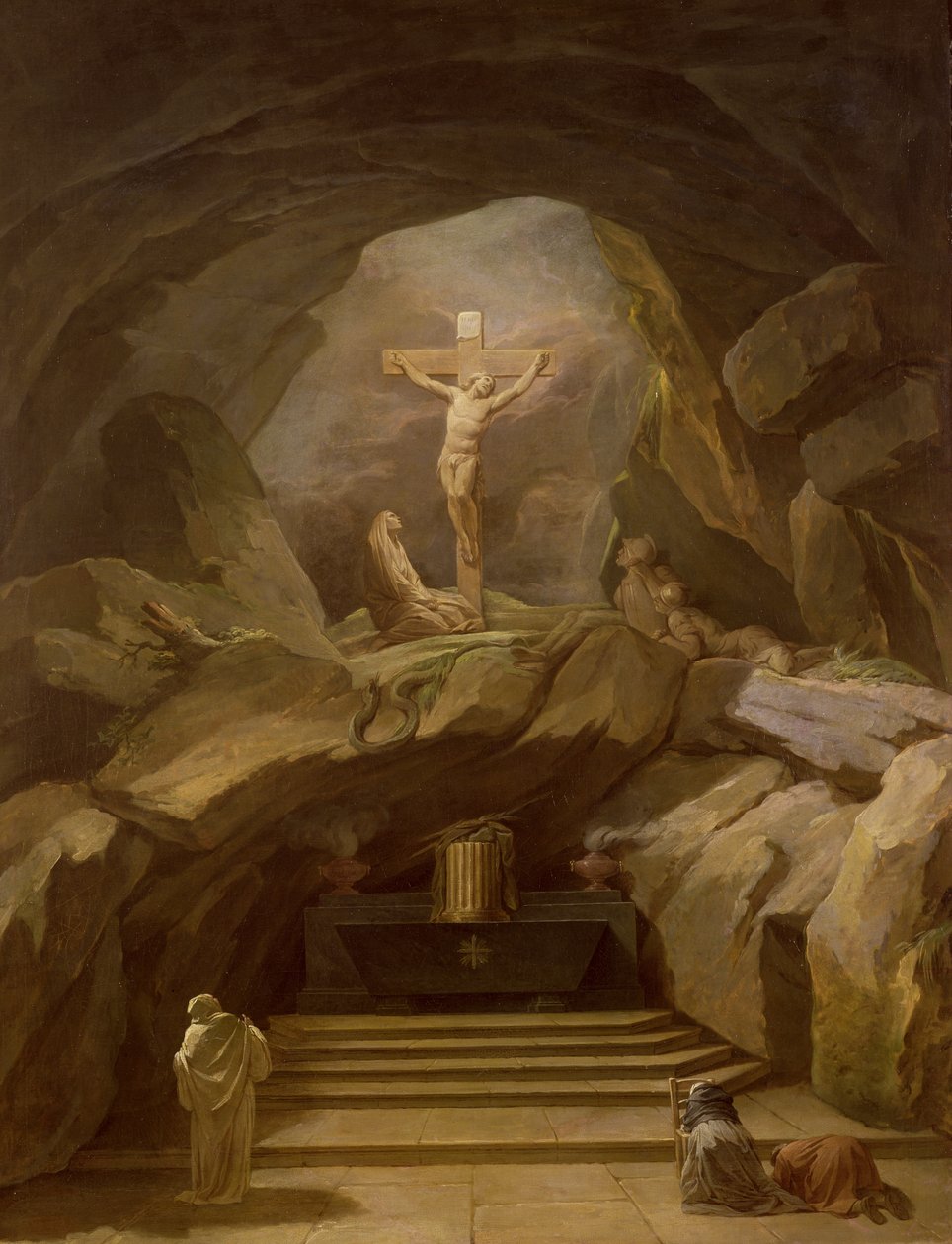 Studium pro Chapelle du Calvaire v Eglise de Saint-Roch od Nicolas Bernard Lepicie