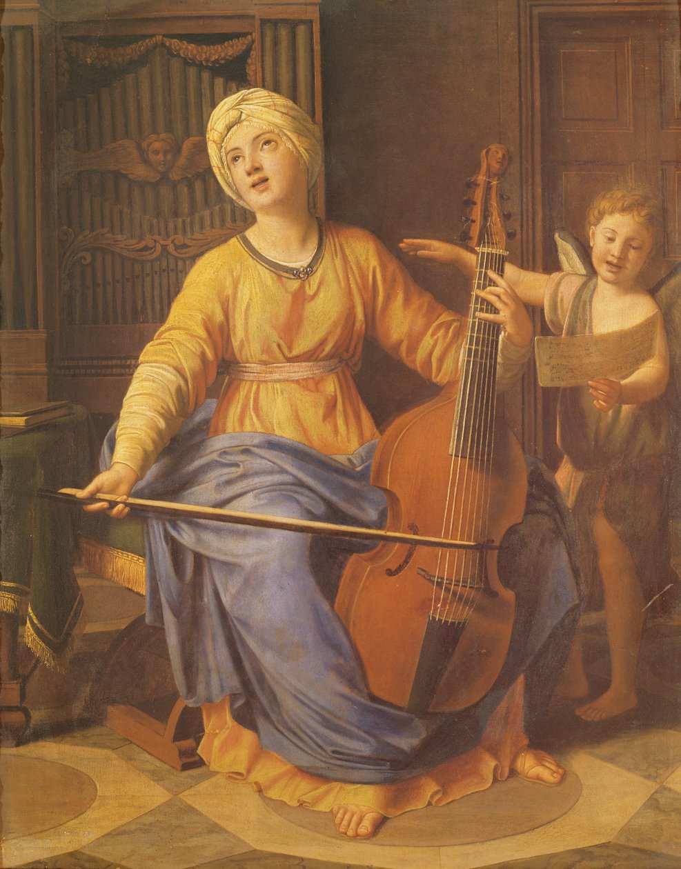 Svatý. Cecílie od Nicolas Colombel