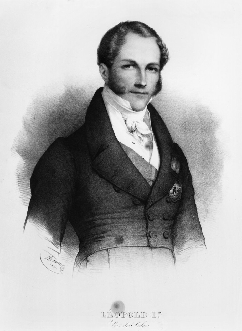 Portrét Leopolda I. (1790-1865) ze Saxe-Cobourg-Gotha, 1832 od Nicolas Eustache Maurin