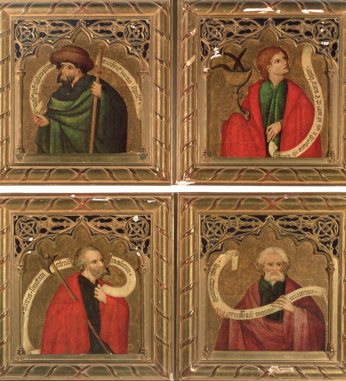 SS. Jakub, Jan, Matouš a Šimon, 1468 (panel) od Nicolas Frances