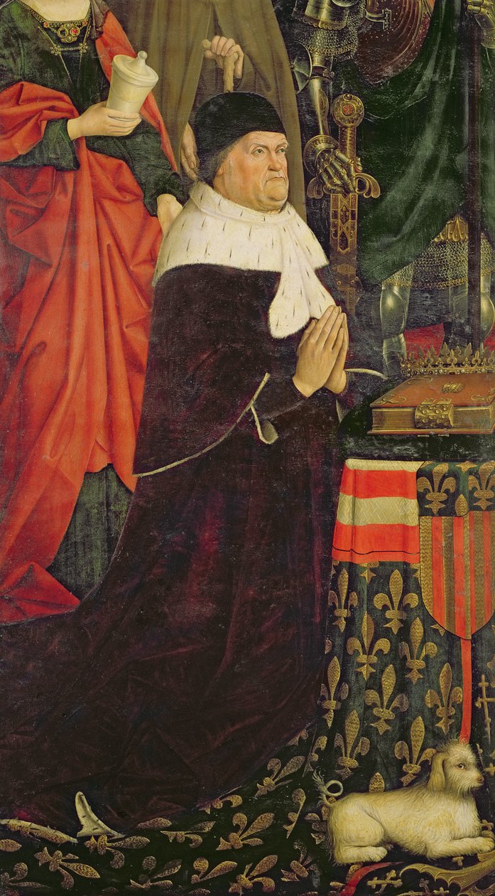 Triptych Mojžíše a hořící keř, detail Rene I d