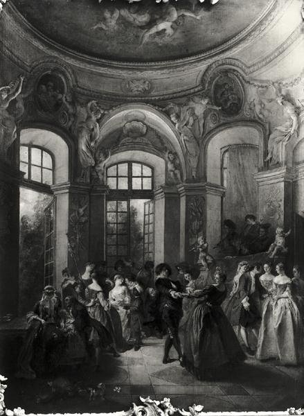 Tanec v pavilonu, c.1719-23 od Nicolas Lancret