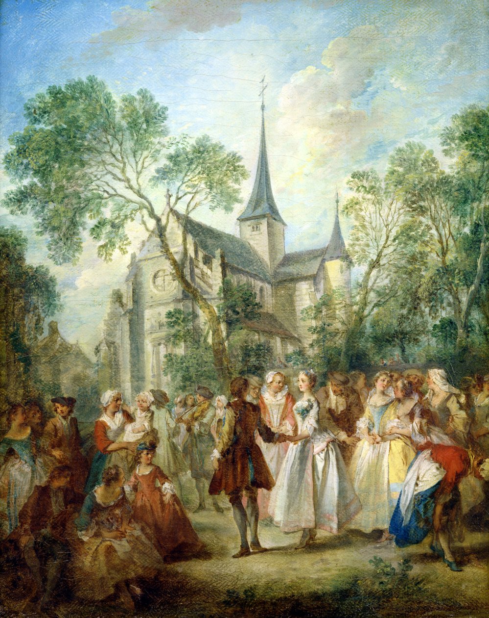 Svatební tanec od Nicolas Lancret