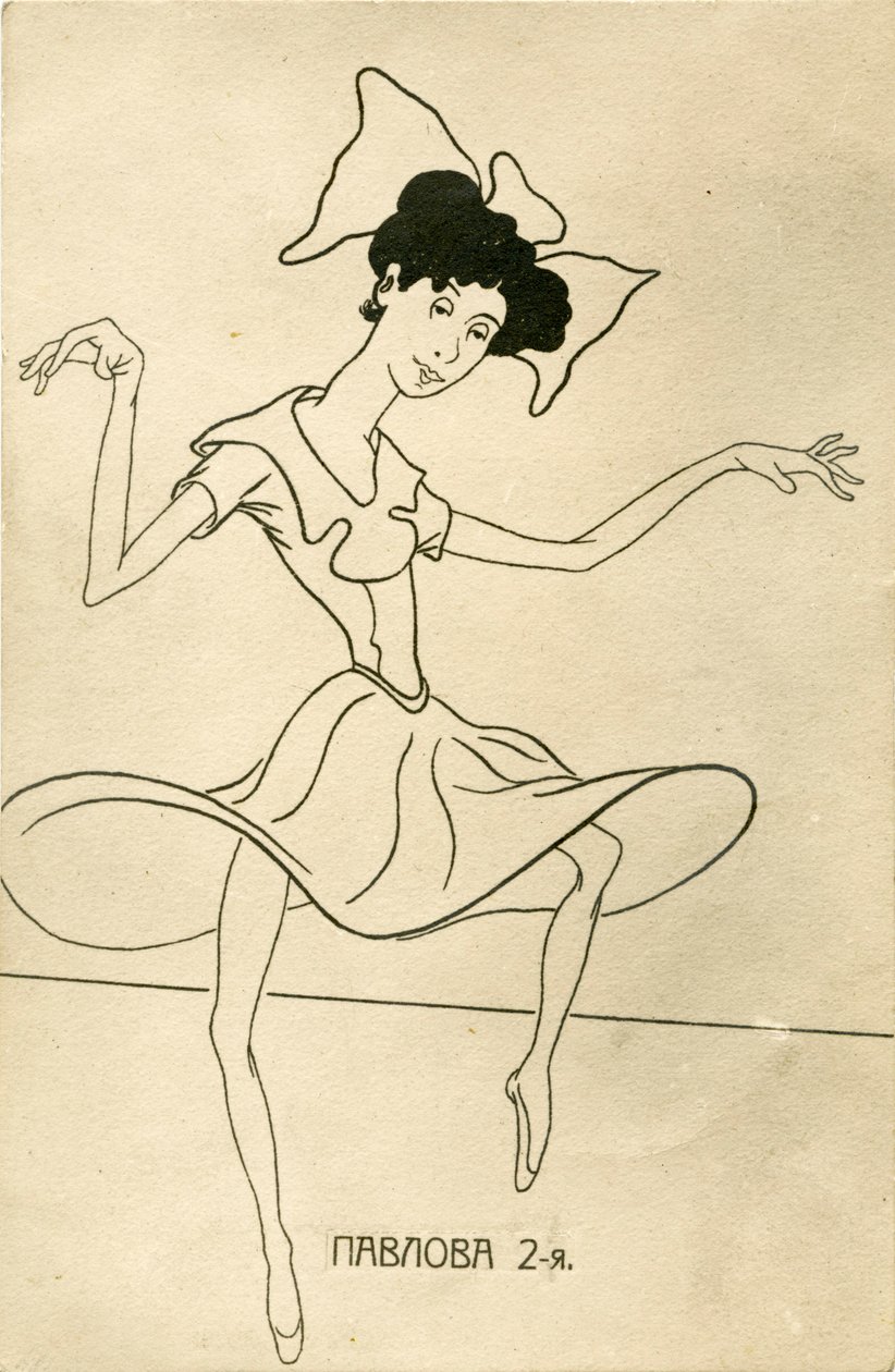 Anna Pavlova - karikatury od Nicolas Legat
