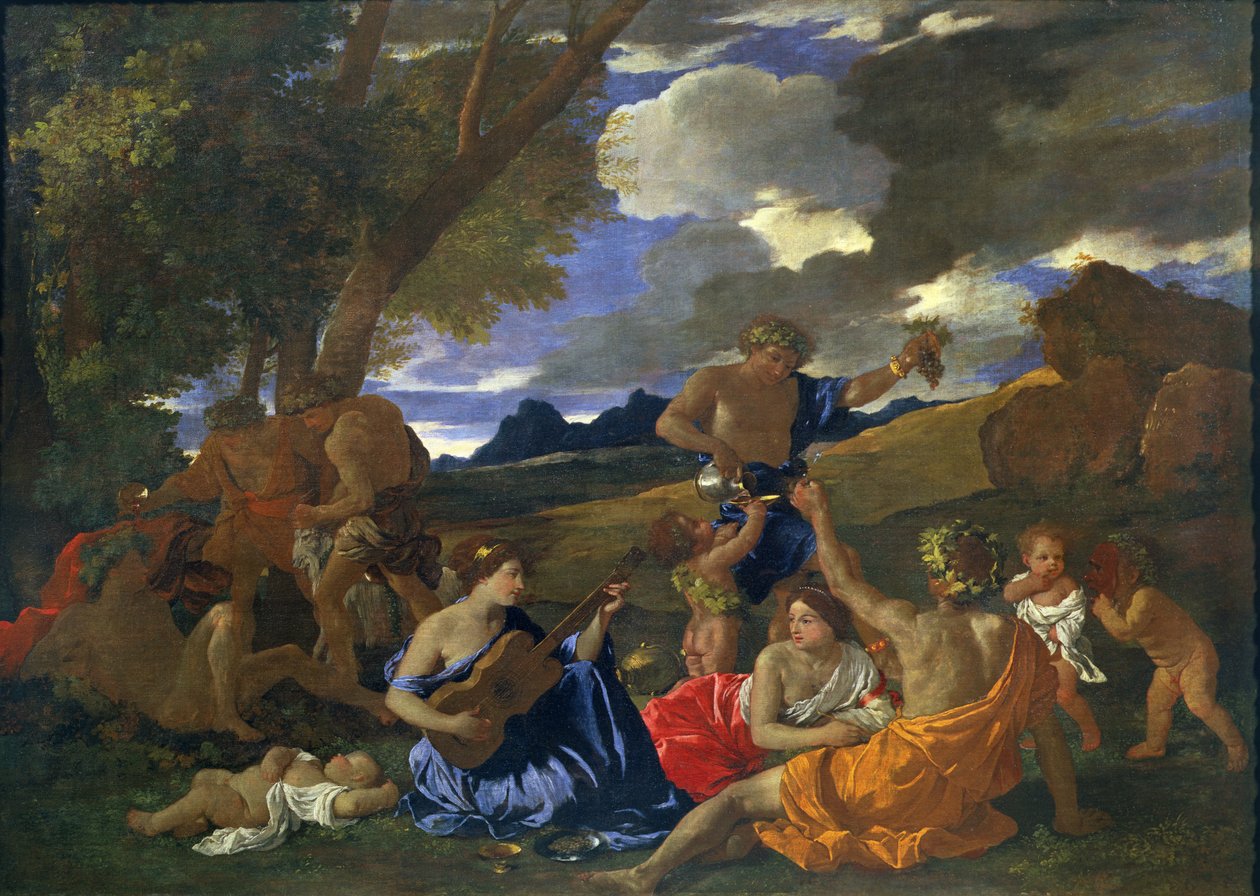 Bakchanalská scéna od Nicolas Poussin