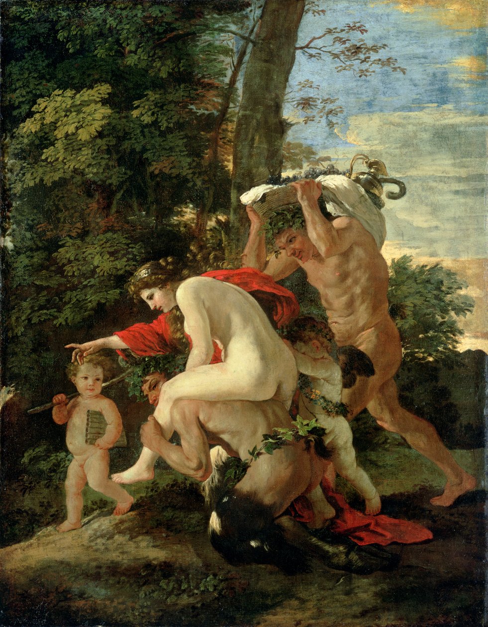 Bakchanalská scéna, před rokem 1630 od Nicolas Poussin