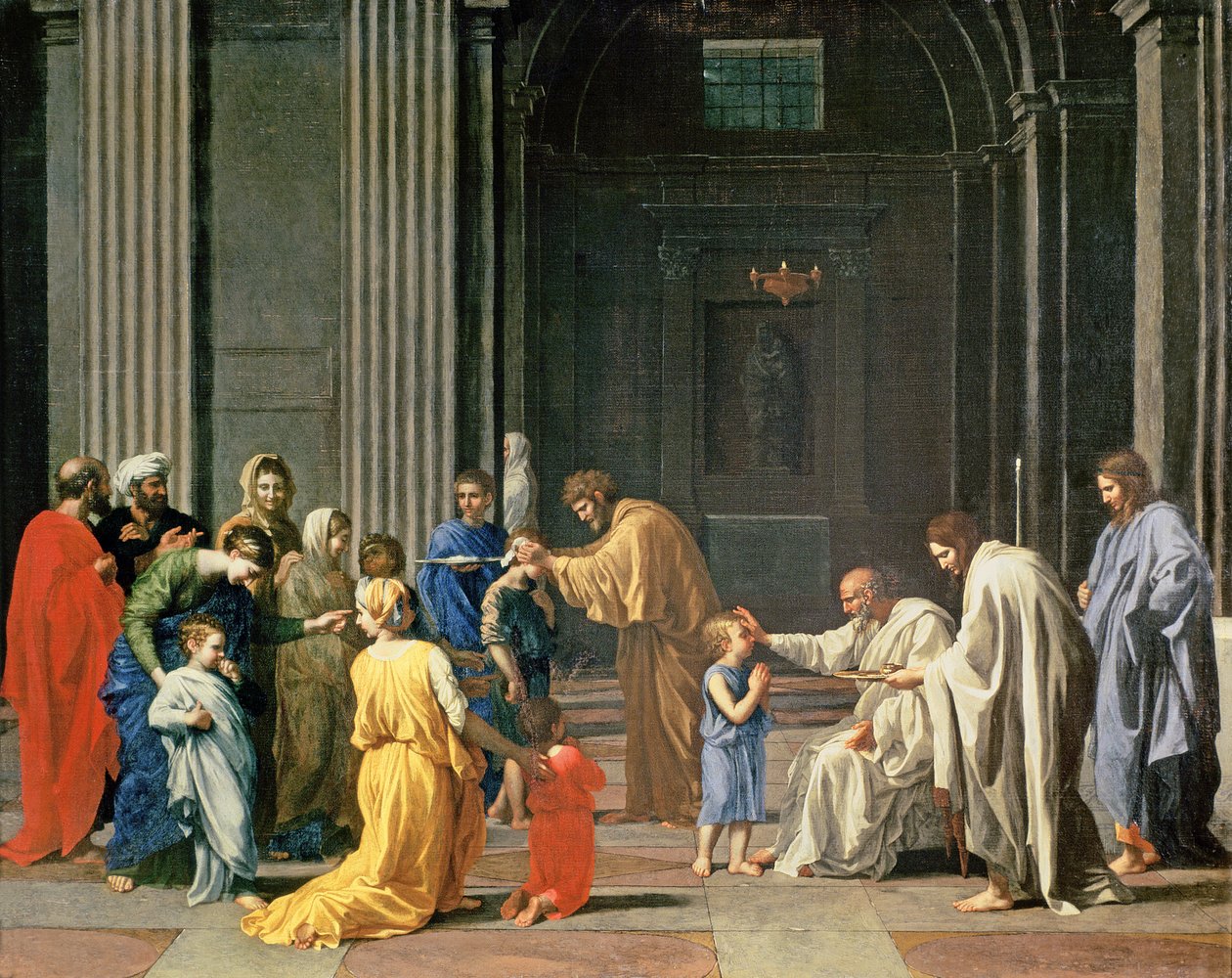Potvrzení, kolem roku 1638 od Nicolas Poussin