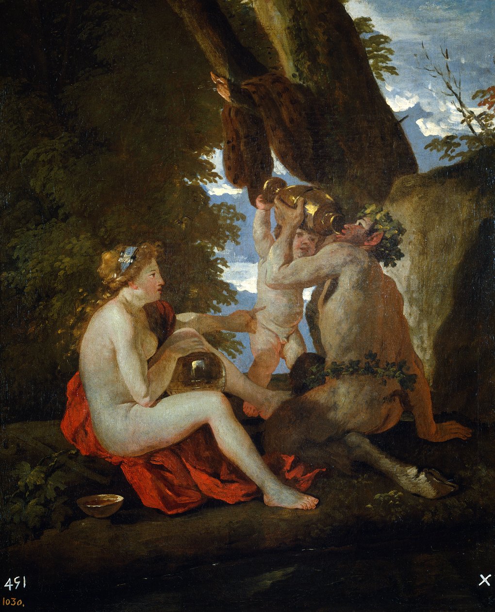 Bakchická scéna od Nicolas Poussin