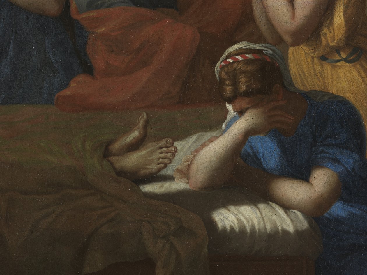 Krajní pomazání, ze sedmi svátostí, 1638-40 od Nicolas Poussin
