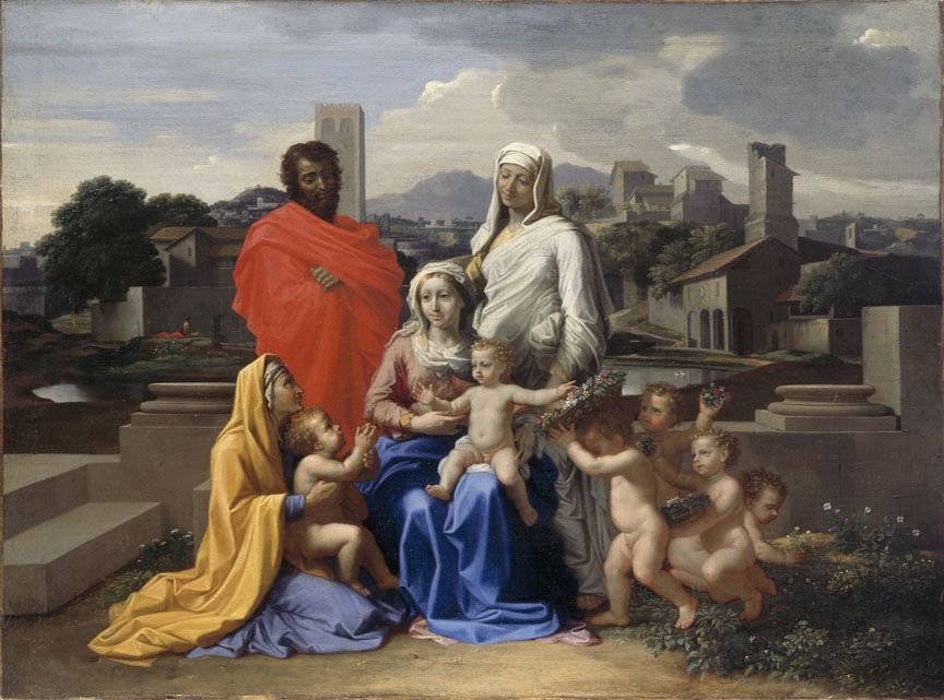 Svatá rodina od Nicolas Poussin