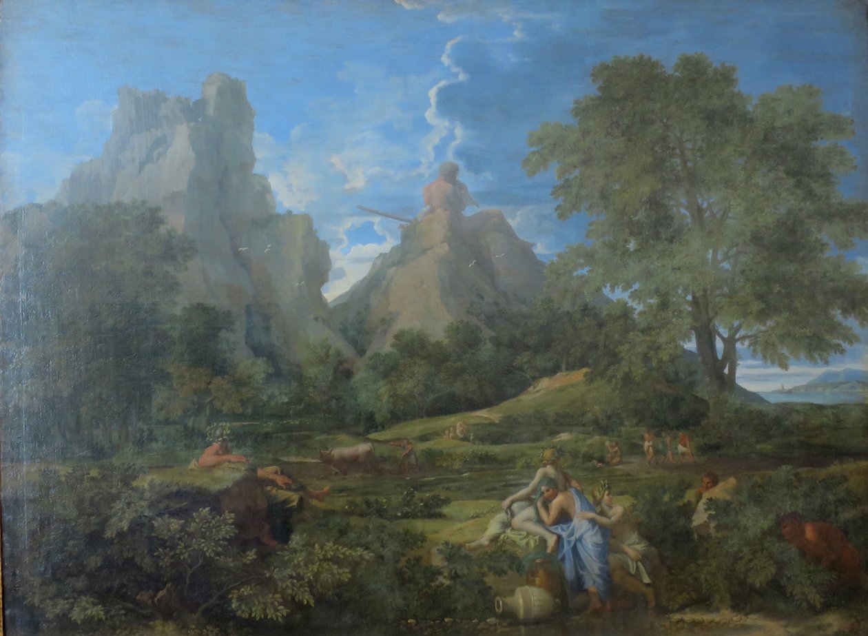 Krajina s Polyfémem od Nicolas Poussin