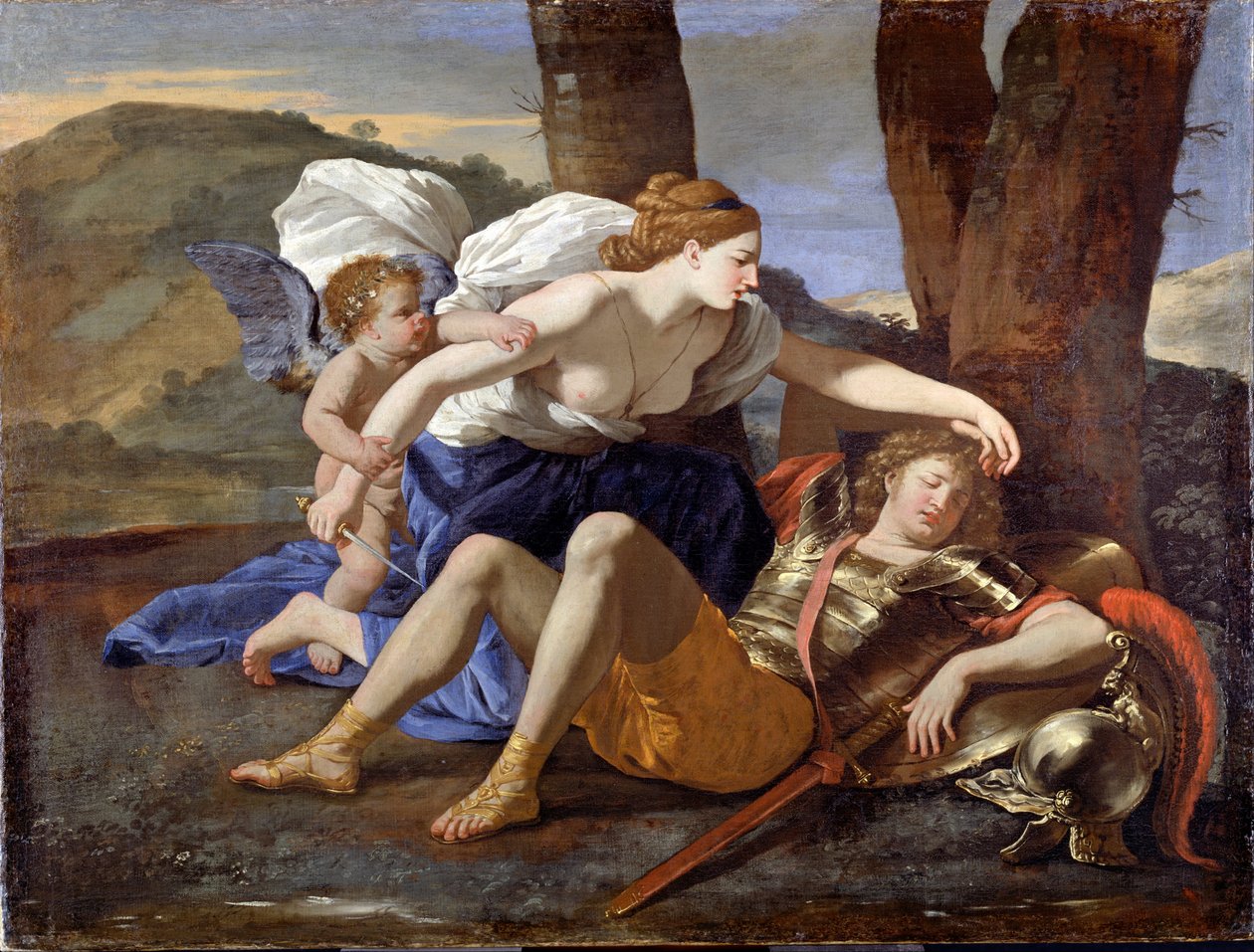 Rinaldo a Armida od Nicolas Poussin