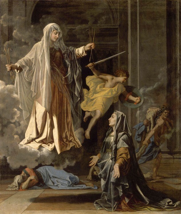 Romaine Louvre od Nicolas Poussin