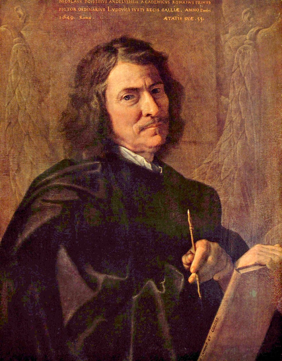 Autoportrét umělce od Nicolas Poussin