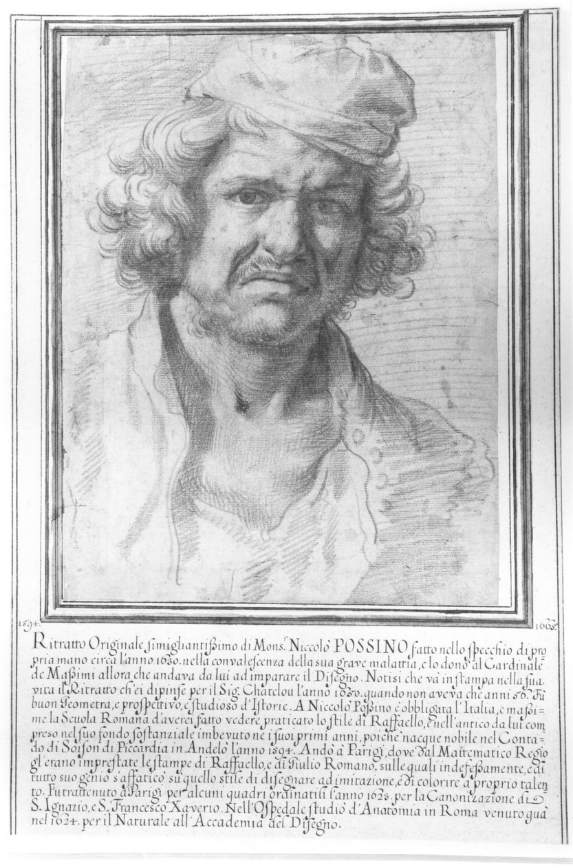 Autoportrét od Nicolas Poussin