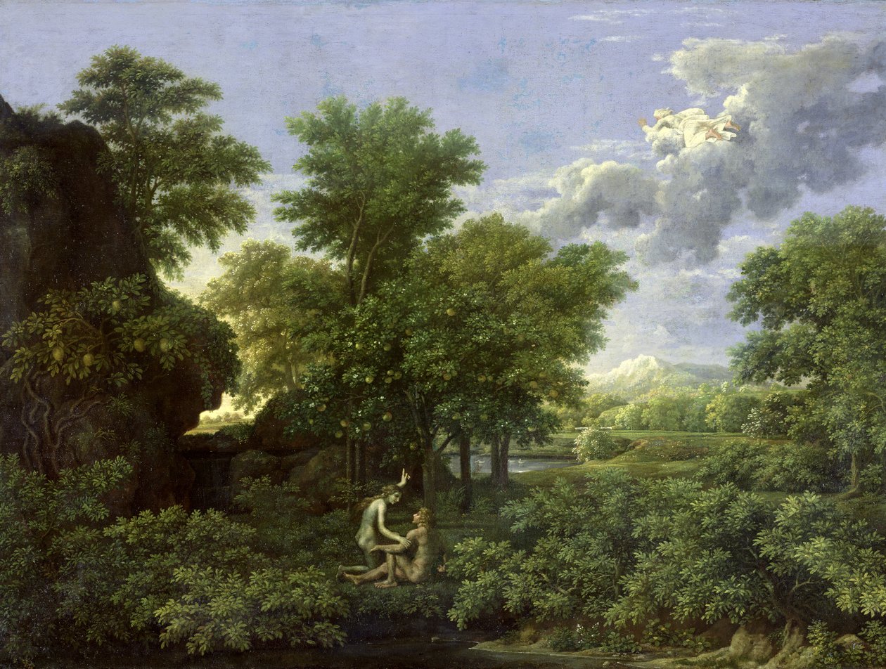 Jaro nebo rajská zahrada od Nicolas Poussin