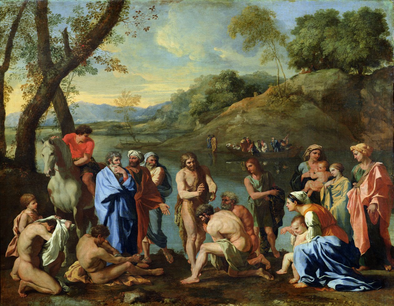 St. John Baptising the People, c.1636-7 od Nicolas Poussin