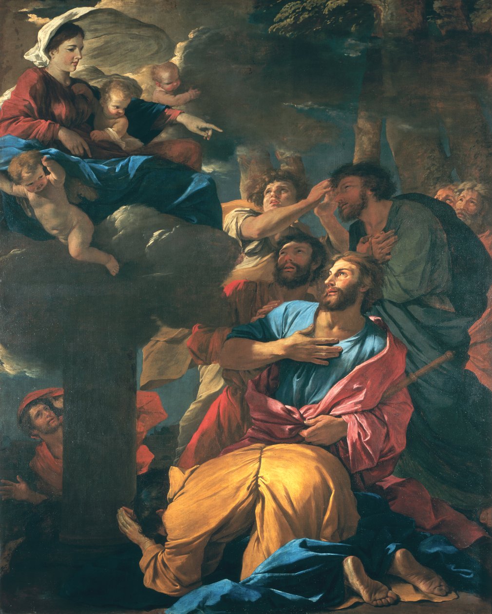 Zjevení Panny Marie sv. Jakuba Velikého, kolem 1629-30 od Nicolas Poussin