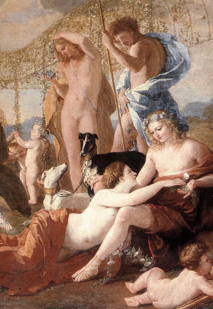 The Empire of Flora (detail) od Nicolas Poussin