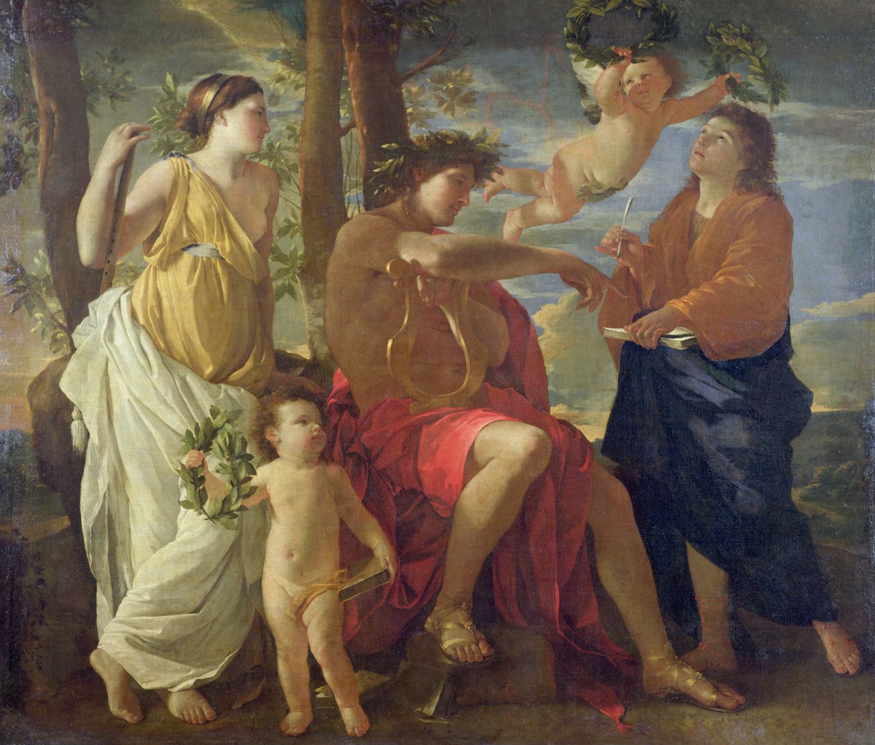 Básníkova inspirace od Nicolas Poussin