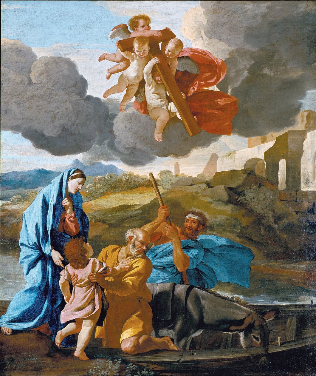 Návrat Svaté rodiny z Egypta od Nicolas Poussin