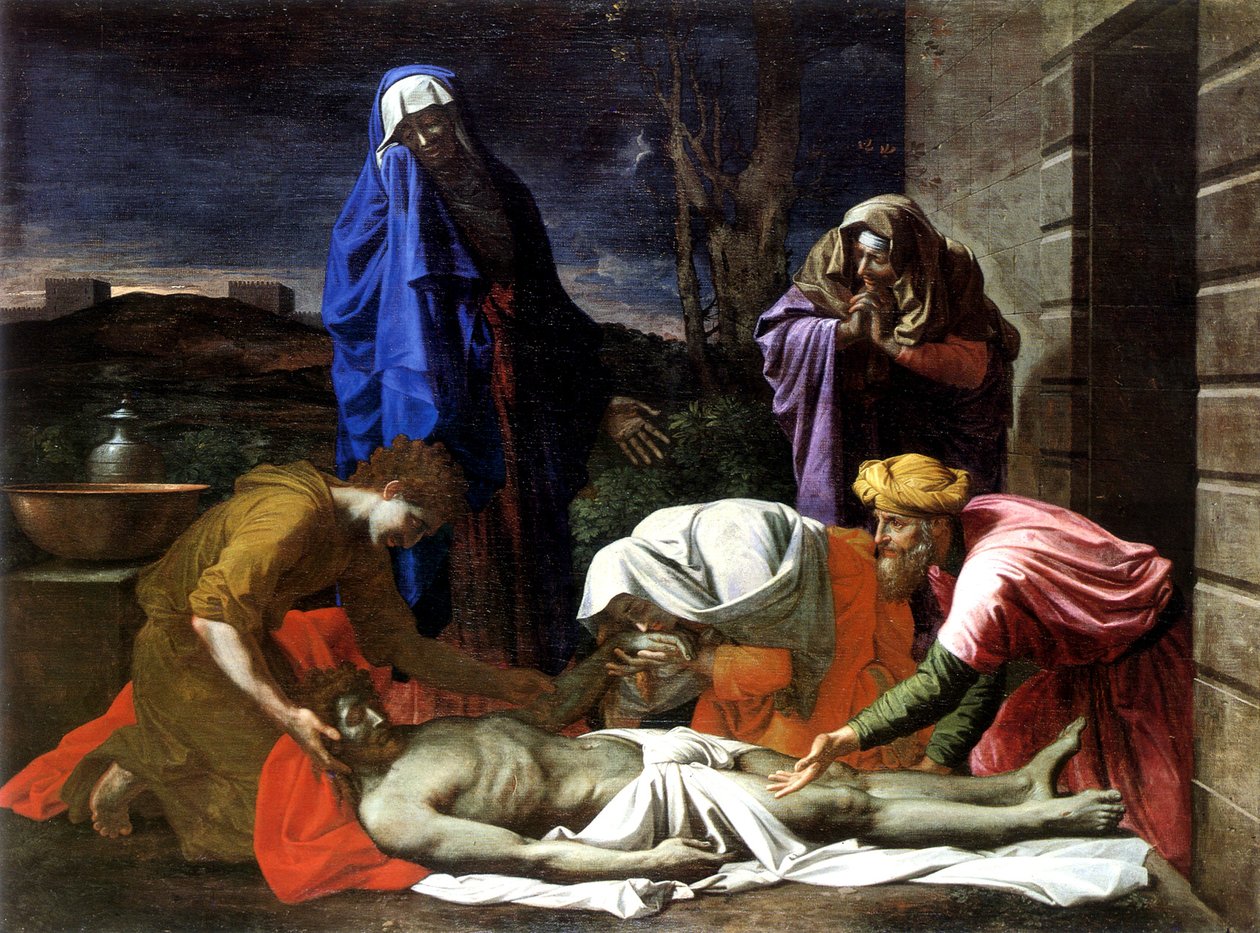 Nářek nad mrtvým Kristem od Nicolas Poussin