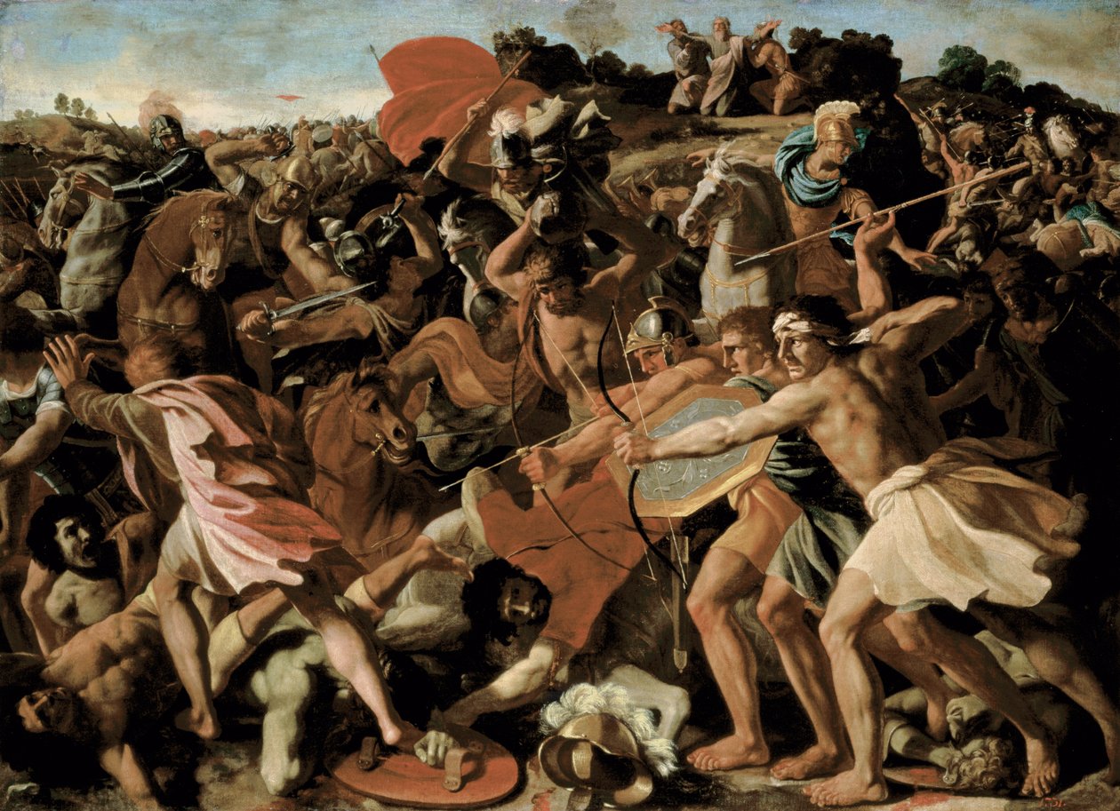 Vítězství Jozue nad Amalekity, 1625-6 od Nicolas Poussin