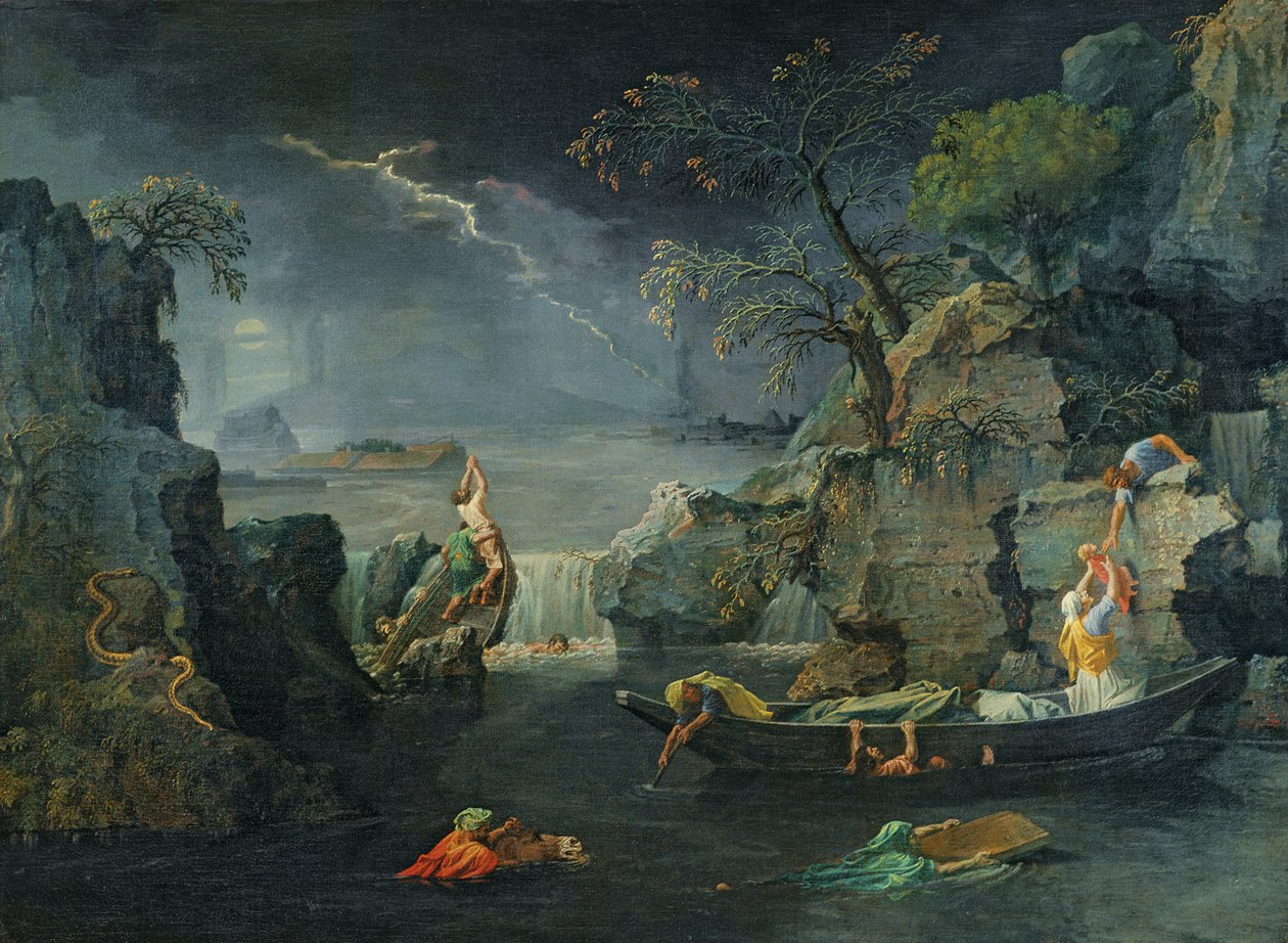 Zima aneb potopa, 1660-64 od Nicolas Poussin