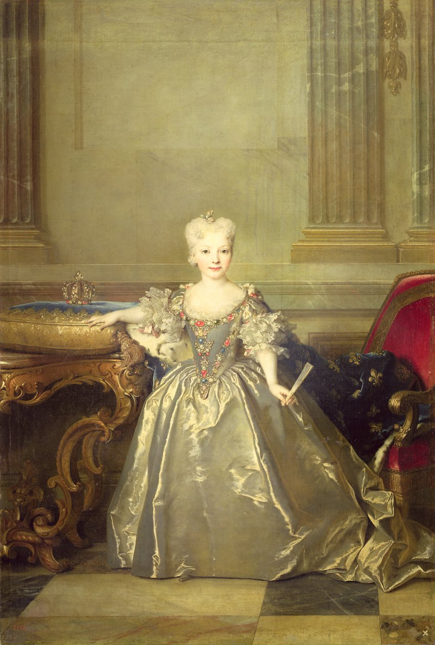 Infanta Maria Ana Victoria de Borbón, 1724 od Nicolas de Largillière