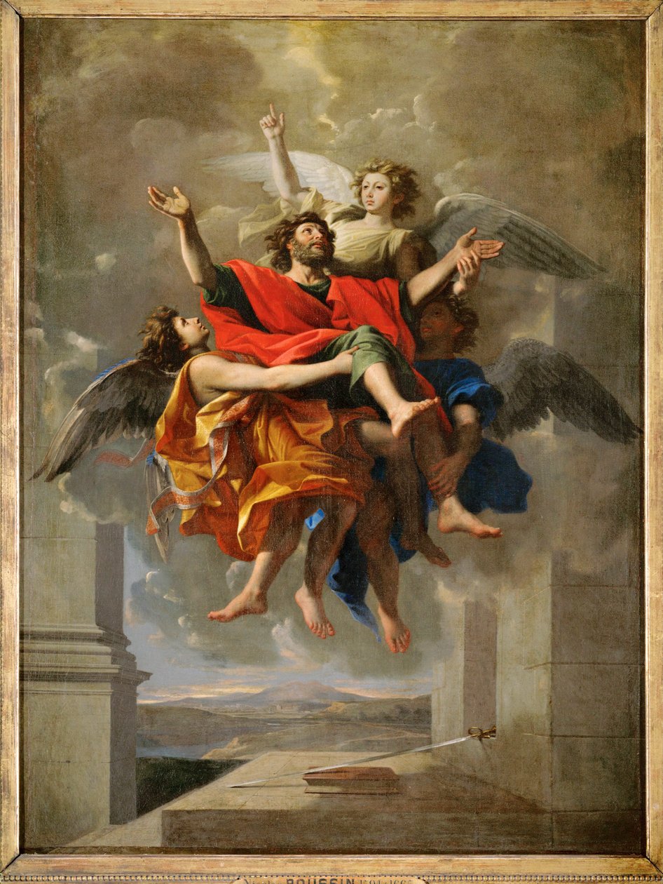 Le ravissement de saint Paul- The apotheosis of Saint Paul ... od Nicolas (attr.to) Poussin