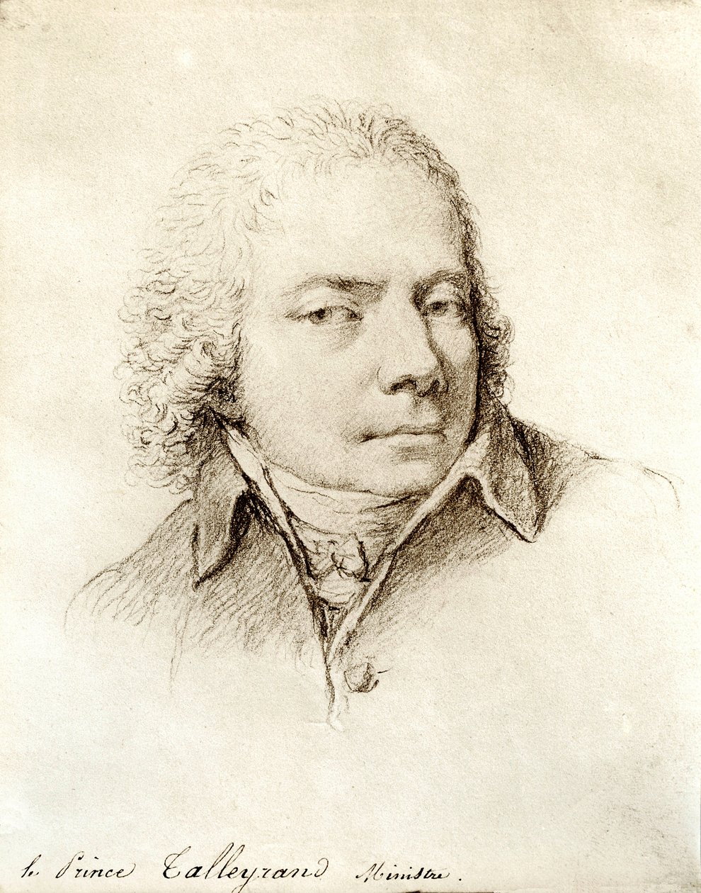 Portrét francouzského politika Charlese Maurice de Talleyrand Perigord (nebo Talleyrand-Perigord od Nicolas Andre Monsiau