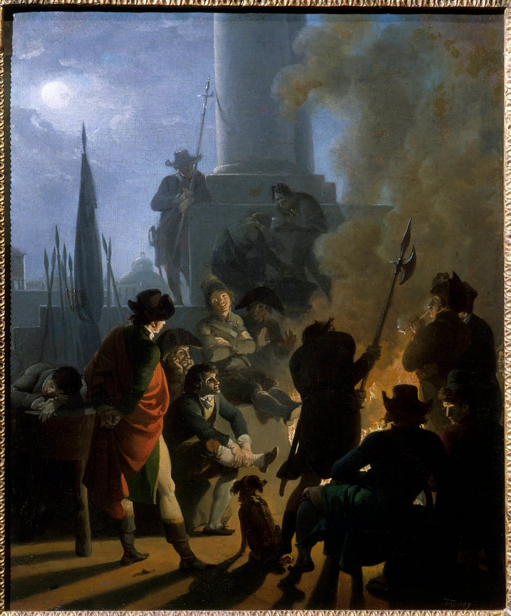 Revoluční bivak v roce 1789 Obraz Nicolase Taunaye (1755-1830) od Nicolas Antoine Taunay