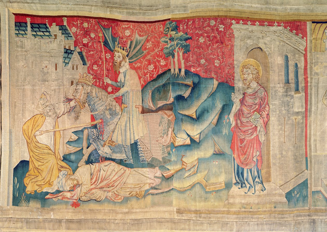 Smrt dvou svědků, 1373-87 (tapisérie) od Nicolas Bataille