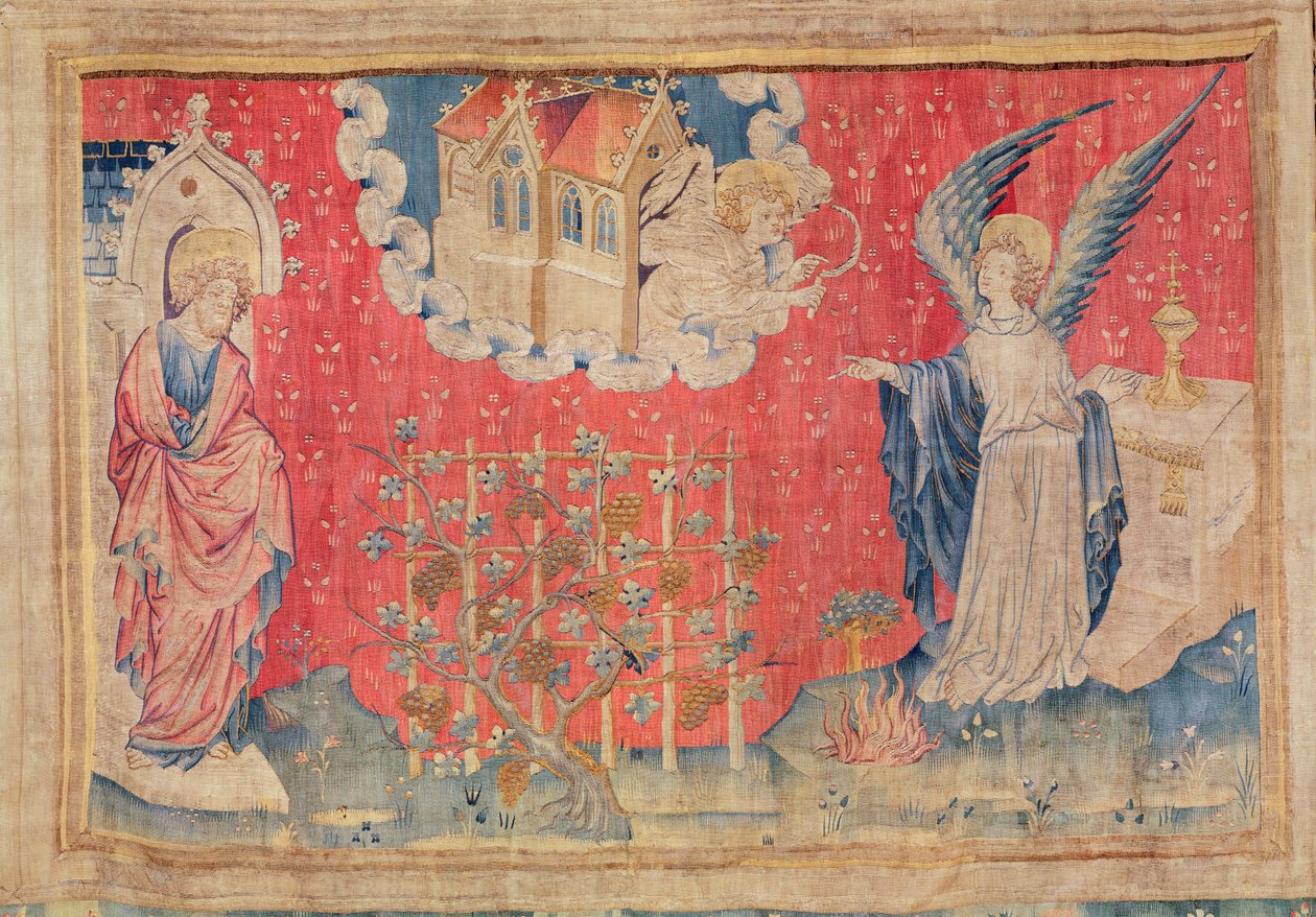 The Harvest of the Damned, z Apokalypsy Tapiserie Angers, 1373-87 (tapisérie) od Nicolas Bataille