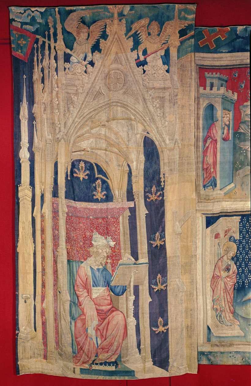 The Reader, from the Apocalypse Tapestry of Angers, 1373-87 (tapisérie) od Nicolas Bataille
