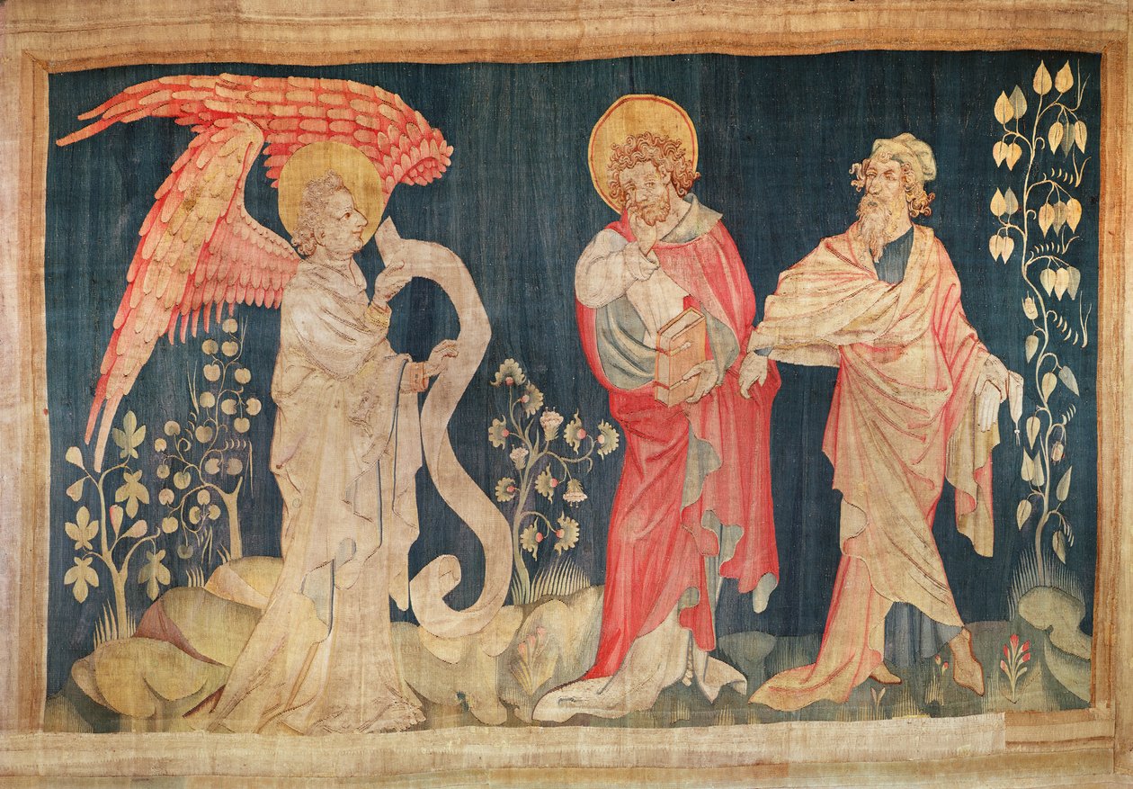 Slzy sv. Jana, č. 6 z „Apokalypsy hněvu“, 1373-87 (tapisérie) od Nicolas Bataille