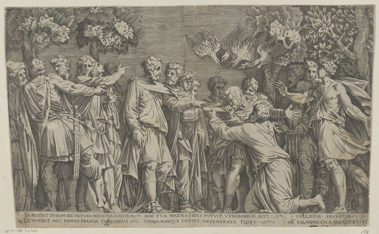Starověký předzvěst od Nicolas Beatrizet (attributed to)